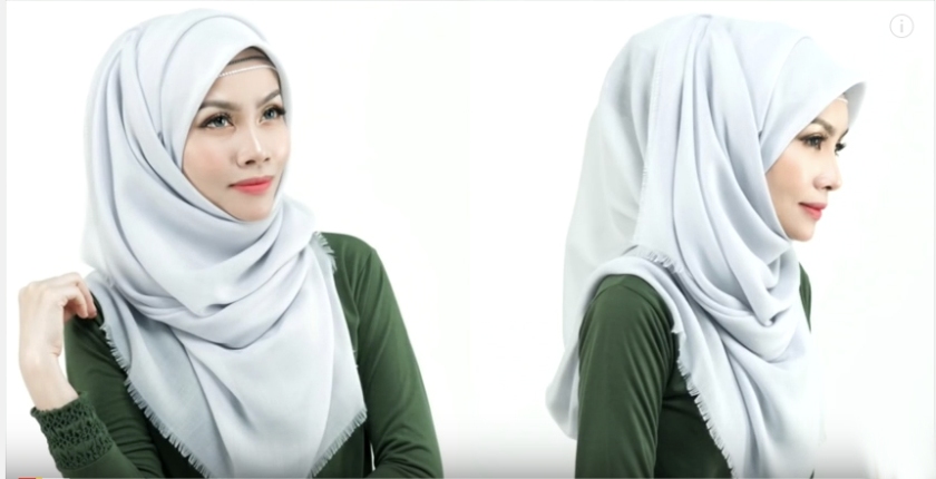 hijab en couleur gris et vert.jpg